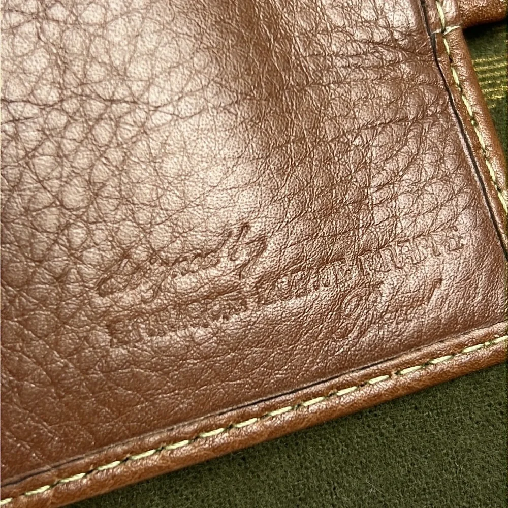 Auth. LOEWE KNAPPE Suede Leather 6 Ring Key Holder brown wallet vtg w.box unisex